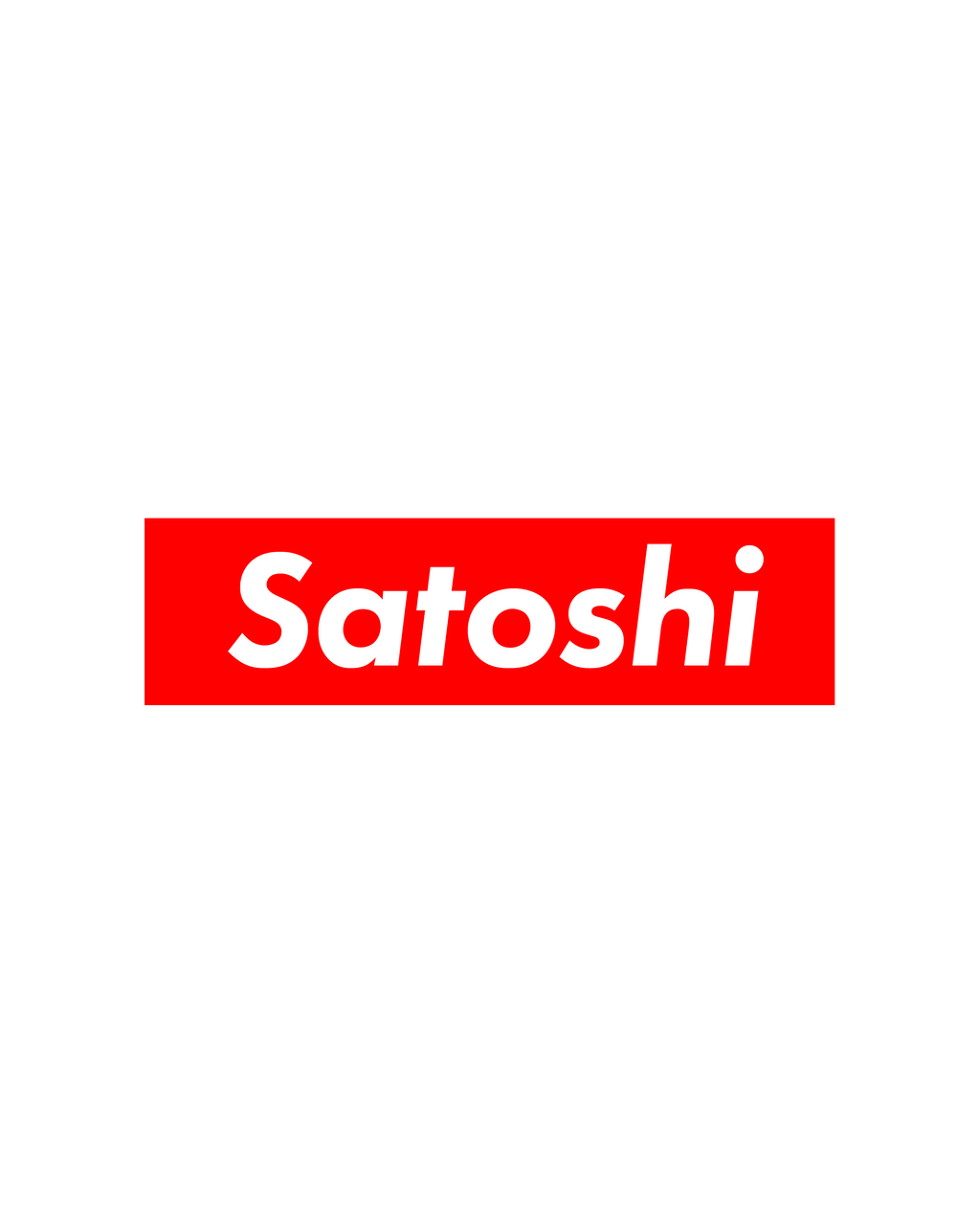 SUPREME X SATOSHI / WHITE