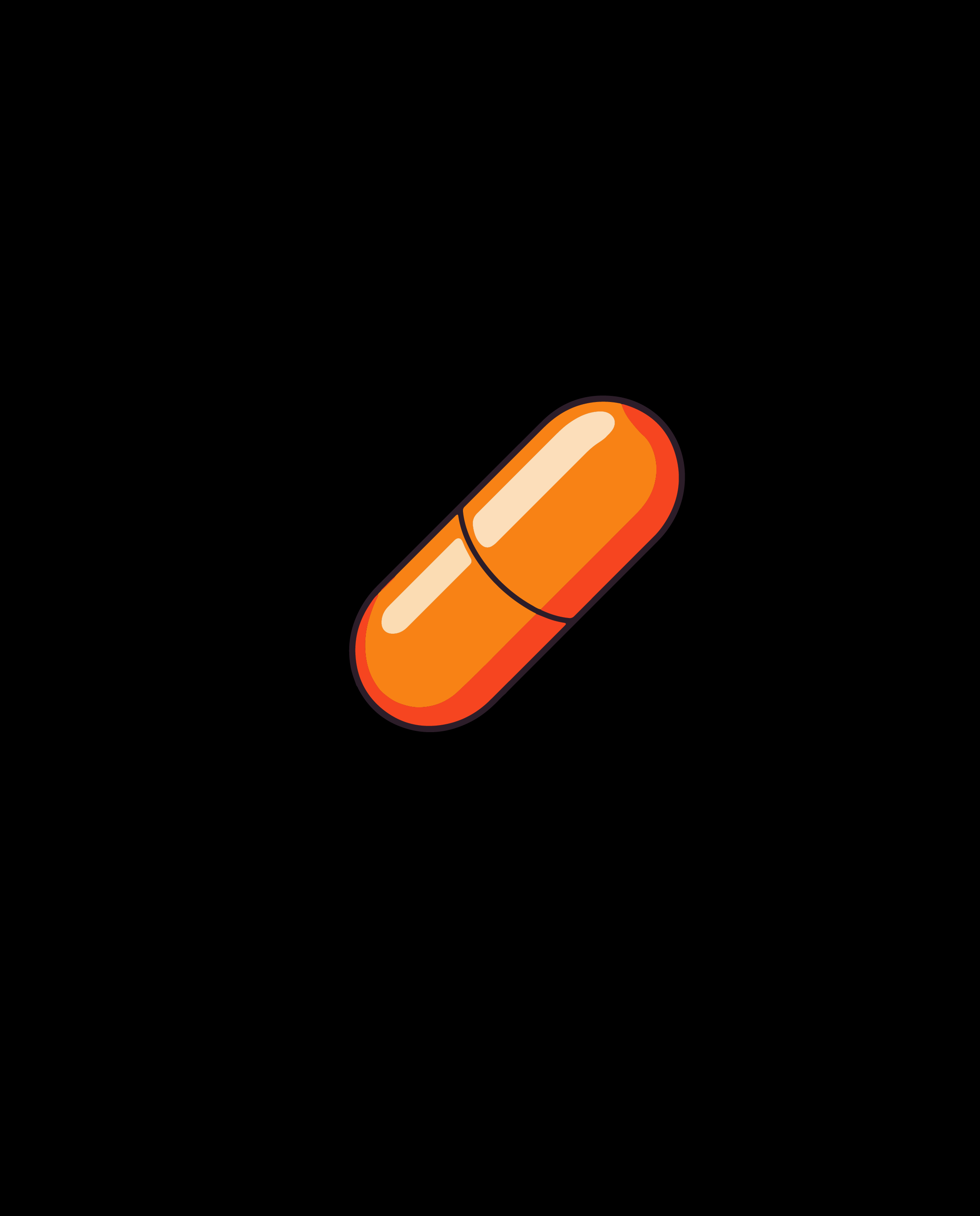 ORANGE PILL / BLACK